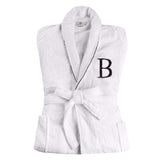 Cotton Embroidered Bathrobe Adults Unisex Bath Robe for Men and Women
